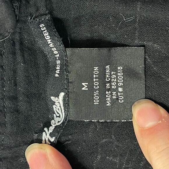 Hale Bob sundress black embroidered 100% cotton Medium - Picture 6 of 7